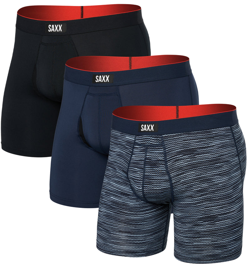 Men's SAXX Multi-Sport Mesh 6" Boxer Briefs TRIPLE PACK {SAXX-PP3MS}