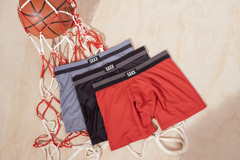 Men's SAXX Multi-Sport Mesh 6" Boxer Briefs TRIPLE PACK {SAXX-PP3MS}
