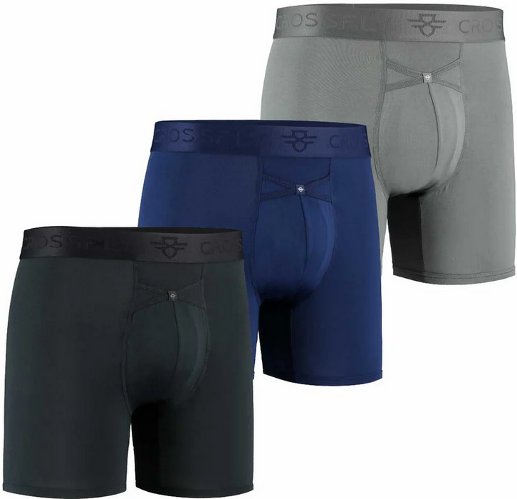 Crossfly Men's Ikon 6" Boxers TRIPLE PACK {CF-IKON6-TRIPLE}