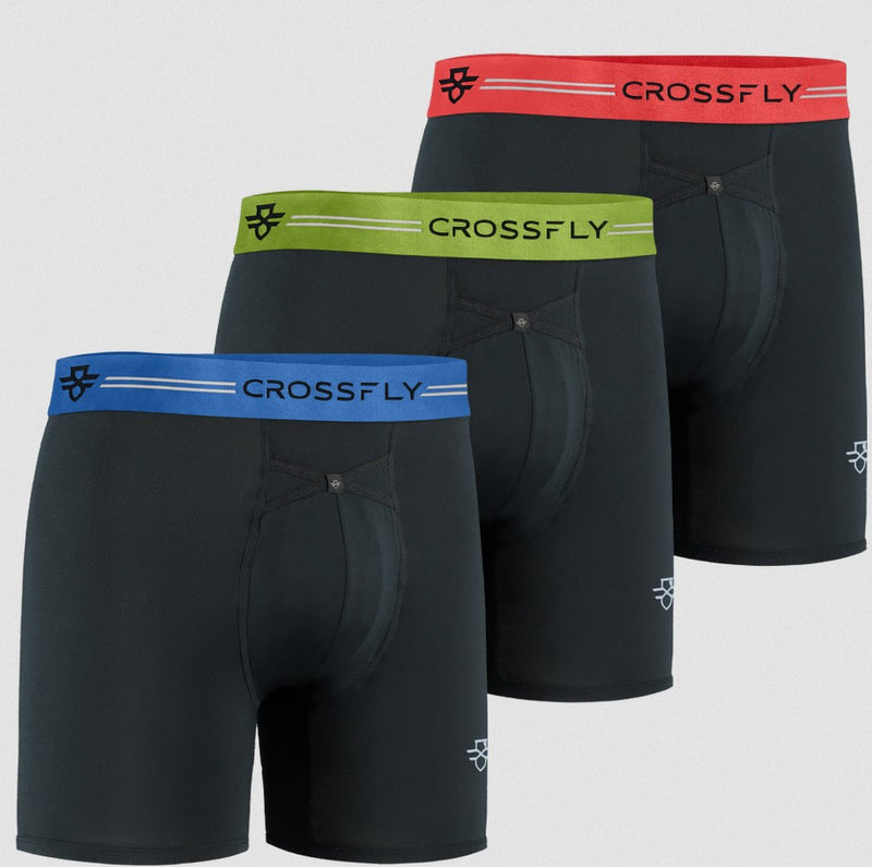 Crossfly Men's Ikon Trio 6" Boxers {CF-BMU007}