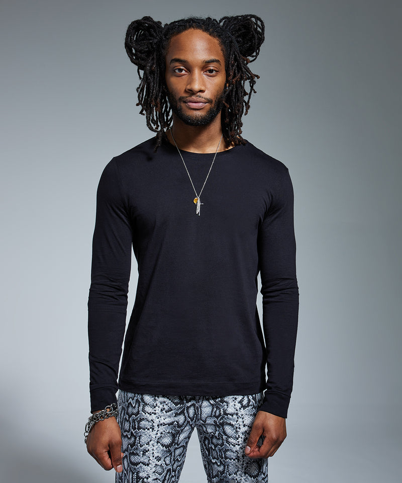 Men's Anthem Long Sleeve 145gsm Organic Tee {AM011}