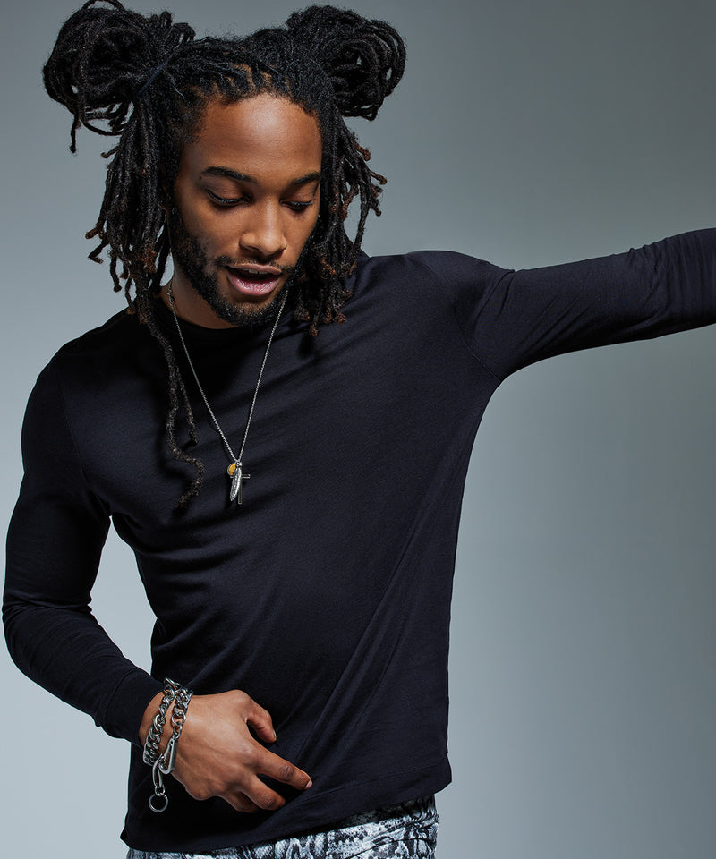 Men's Anthem Long Sleeve 145gsm Organic Tee {AM011}