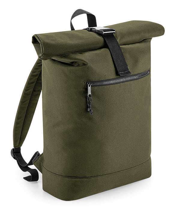 BagBase 20lt Recycled Roll Top Dry Backpack {BG286}