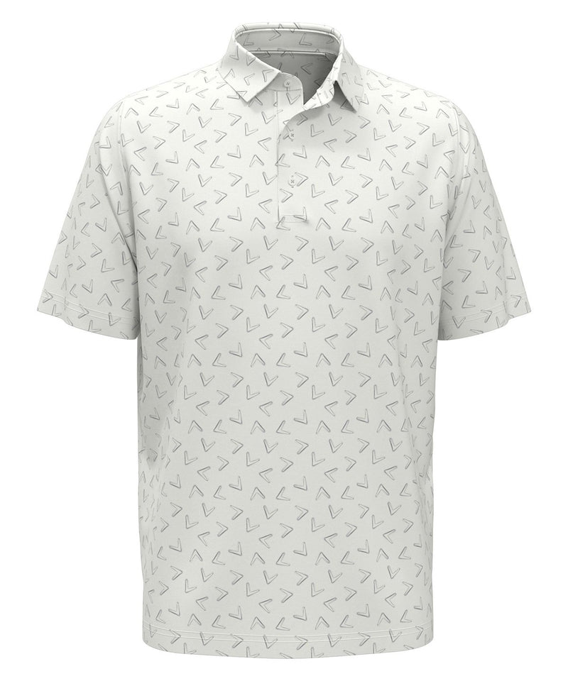 Callaway Men's Soft Touch Chev Print Polo {CG-KSF0B7}