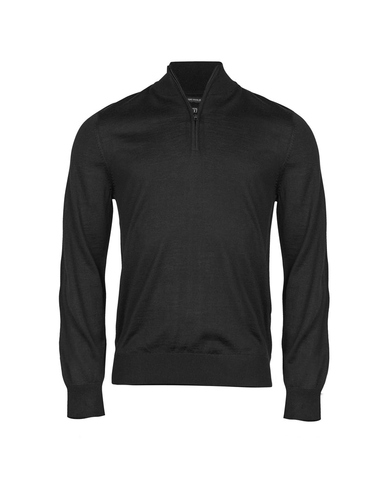 Men's Tee Jays Merino Blend Half Zip Mid-Layer {TJ6010}