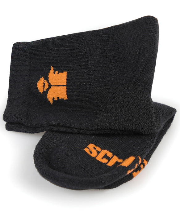 Scruffs Men's Worker Cotton-Rich Mini-Crew Site Socks {SH052}