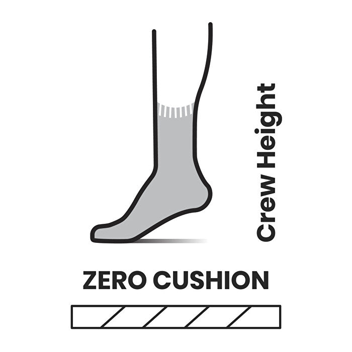 Smartwool Unisex Classic Zero Cushion Crew Liner Socks {SW0016500}