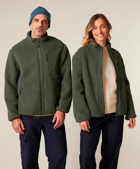 Stanley & Stella Unisex Brooker 450gsm Sherpa Fleece Full Zip Jacket {SX-249}