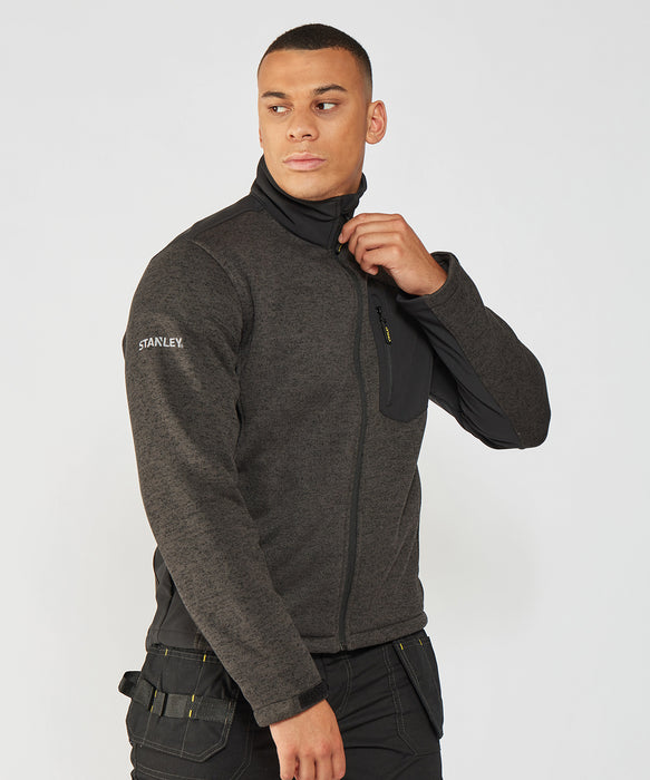 Men's Stanley Workwear Brady Full Zip Knitted Fleece Mid-Layer {SY022}