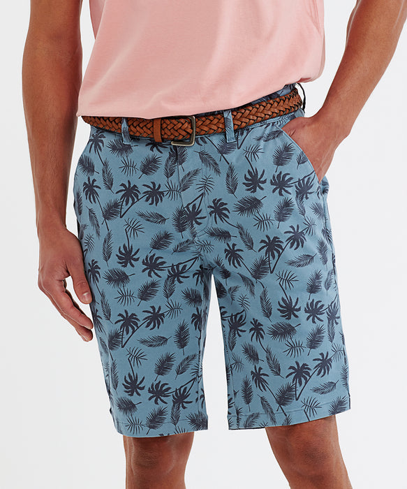 Men's Wombat Chino Tailored Print Shorts {WB905}