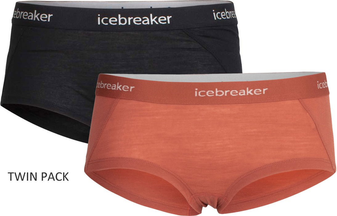 Icebreaker Women's Merino Sprite Boy Shorts TWIN PACK