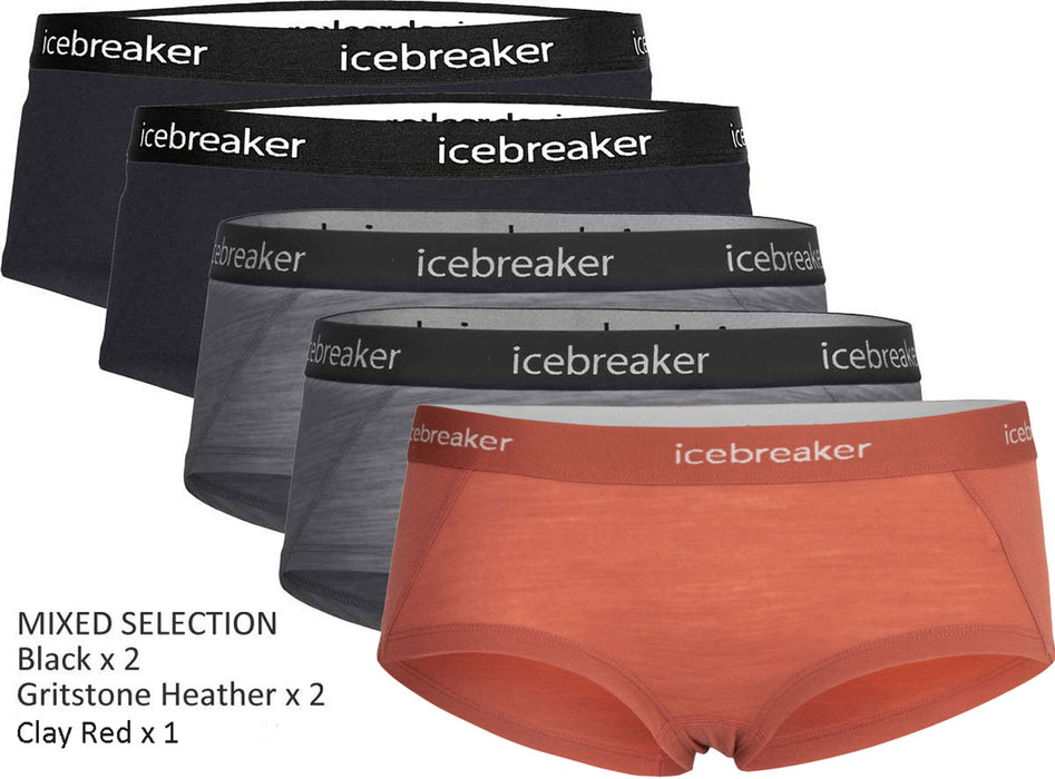 Icebreaker Women's Merino Sprite Boy Shorts MULTI-PACK