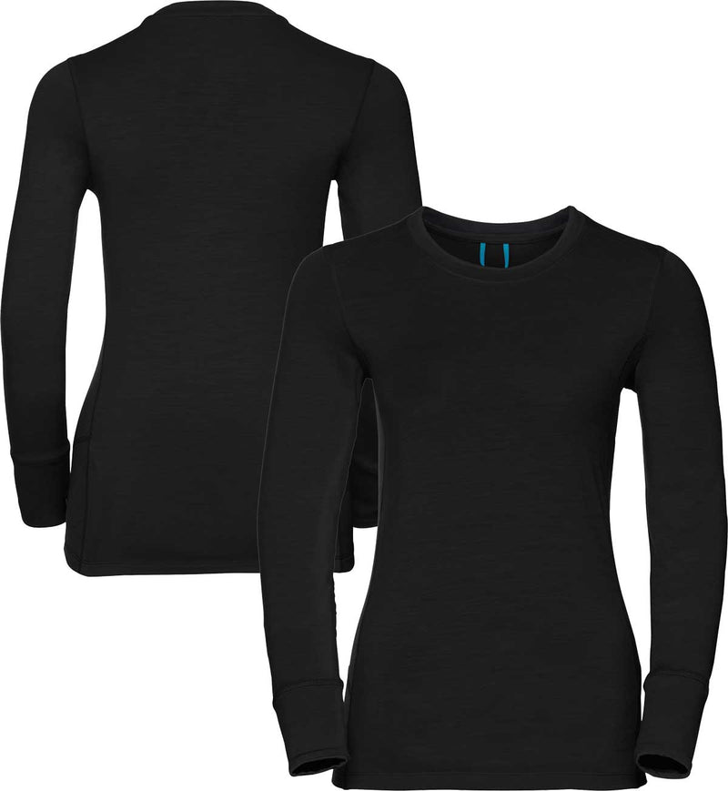 ODLO Women's Merino 200 Long Sleeve Crewe Base Layer {O-111601}