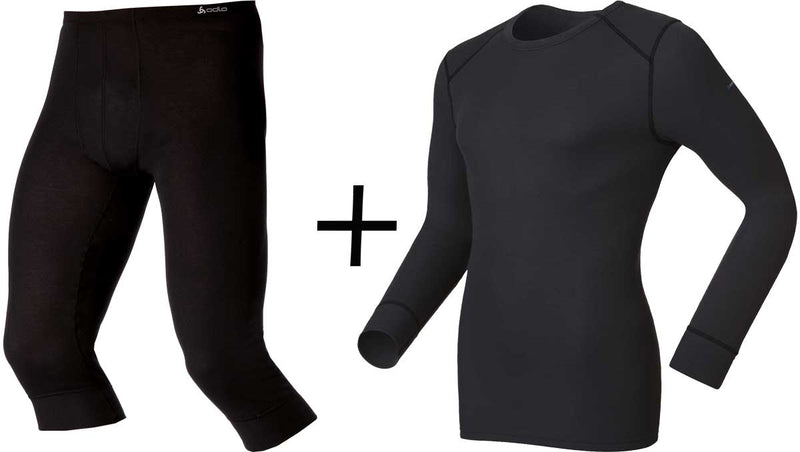 ODLO Men's Active Warm Eco Crew Neck COMBO