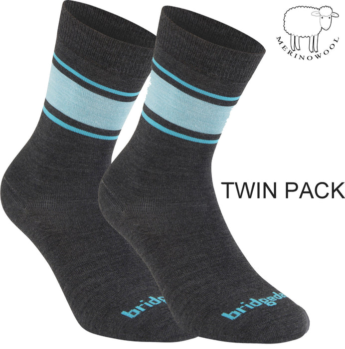 Bridgedale Women's Ultra-Lightweight Merino Performance Liner Socks TWIN PACK {BR-710027}