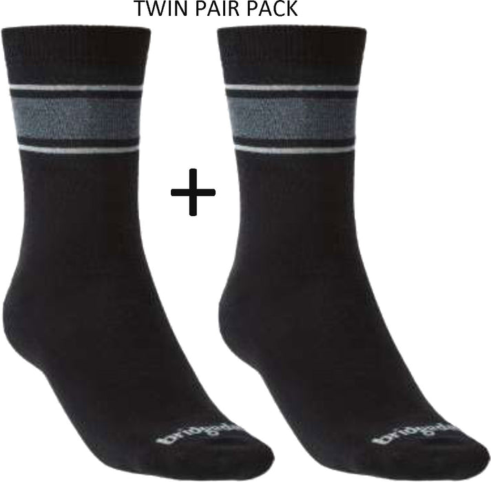 Bridgedale Men's Ultra-Lightweight Merino Performance Liner Socks TWIN PACK {BR-710028}