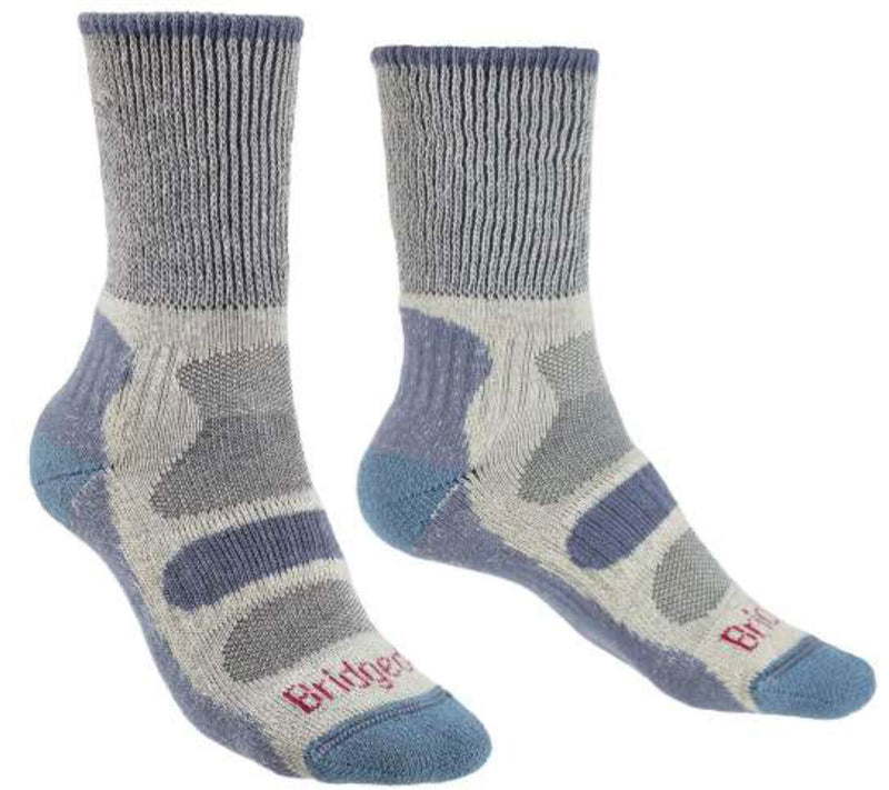 Bridgedale Women's Coolmax Comfort Lightweight Cotton Crew Hiking Socks {BR-710616}