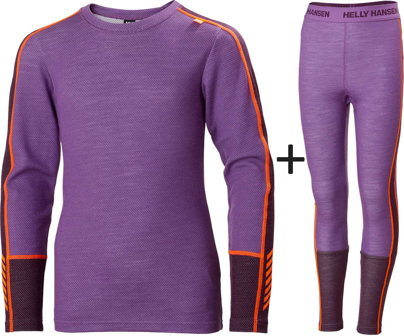 Kids' Helly Hansen LIFA Merino Wool Warmest Base Layer COMBO Set {HH-49403}