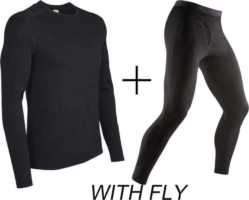 Men's Icebreaker Merino 260 Tech Crew Neck Top + Leggings COMBO