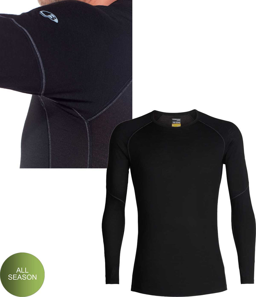 BodyfitZone™ Merino 150 Zone Long Sleeve Crewe Thermal Top