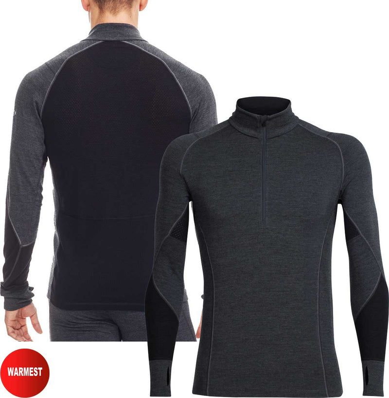 Icebreaker Men's 260 ZoneKnit Half Zip Base Layer {IC-0A56HF}