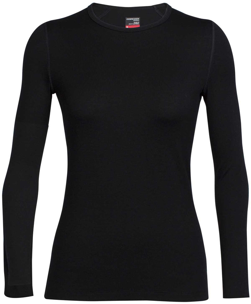 Women's Icebreaker Merino 260 Tech Long Sleeve Crew Base Layer {IC-104387}