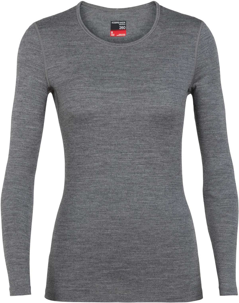 Women's Icebreaker Merino 260 Tech Long Sleeve Crew Base Layer {IC-104387}