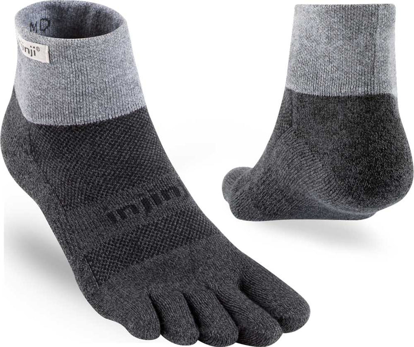 Injinji Men's Mid-Weight Trail Run Mini-Crew Toe Socks (INJ-TR-MC)