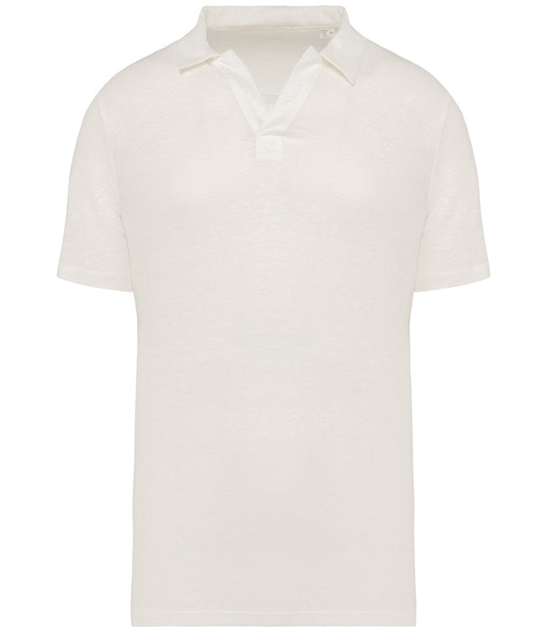 Men's Native Spirit Linen Polo Shirt {NS220}