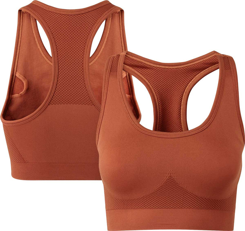 Women's TriDri Seamless 3D Cropped Sculpt Sports Bra {TR214}