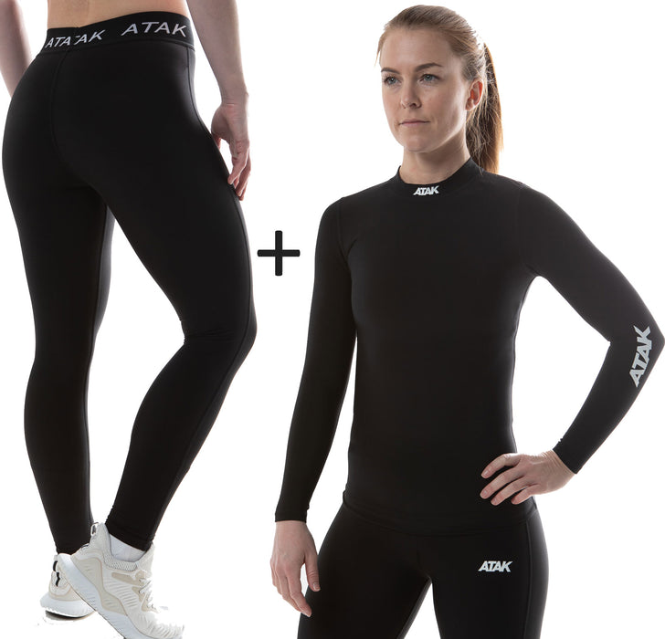 Women's ATAK Sports Compression Thermal Base Layer COMBO