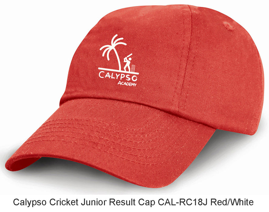 Calypso Cricket Academy Youth Result OSFA Peak Cap {CAL-RC18J}